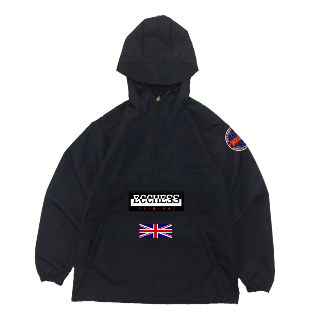 Jaket Gropcore Casual Ecchess England Sablon Jaket Cagoule Gropcore Casual Football