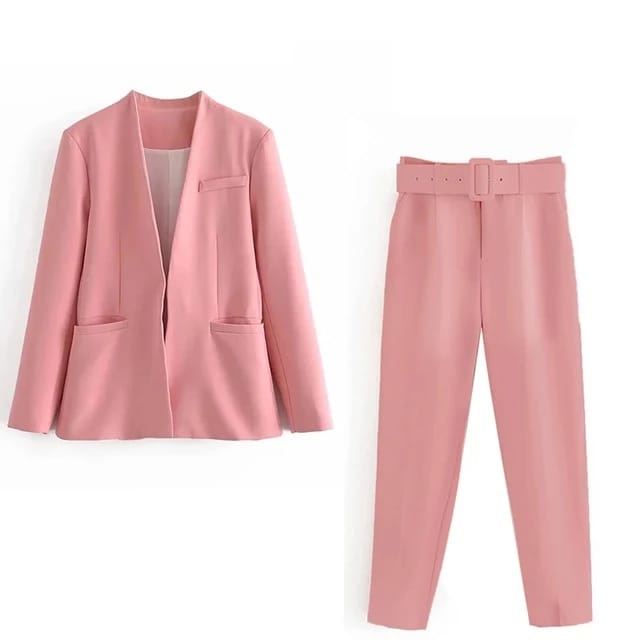 Setelan Blazer Set Wanita Setelan Jas Wanita Setelan Blazer Cewek Setelan Jas Cewek Lengan Panjang P