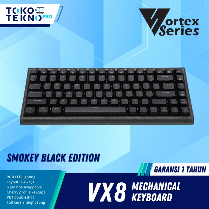 VortexSeries VX8 Smokey Black Edition Mechanical Gaming Keyboard