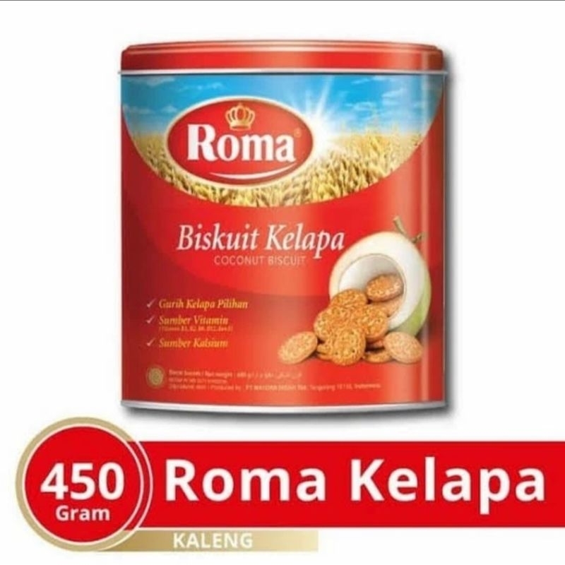Roma Biskuit Kelapa Kaleng 450 gram
