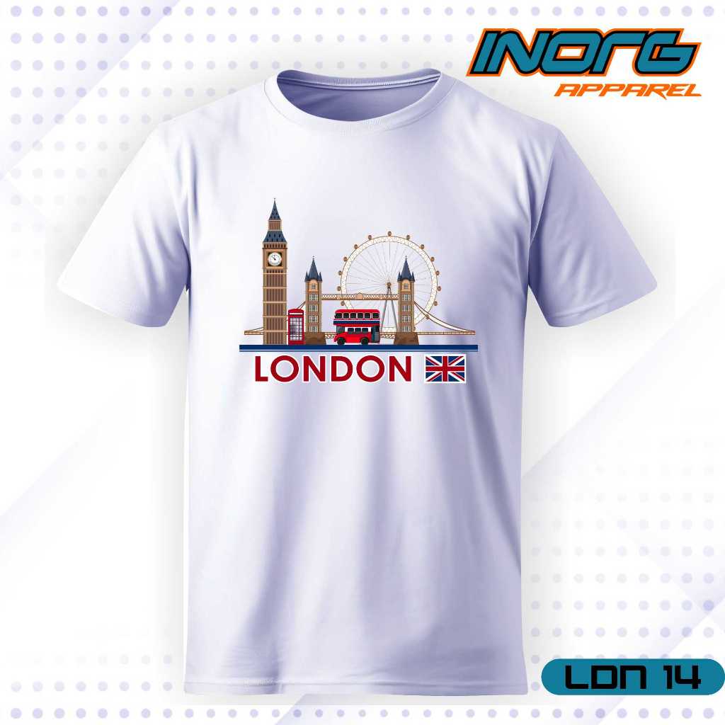 kaos oleh oleh inggris london baju england UK tshirt mr.bean kaos big ben tower bridge british souve