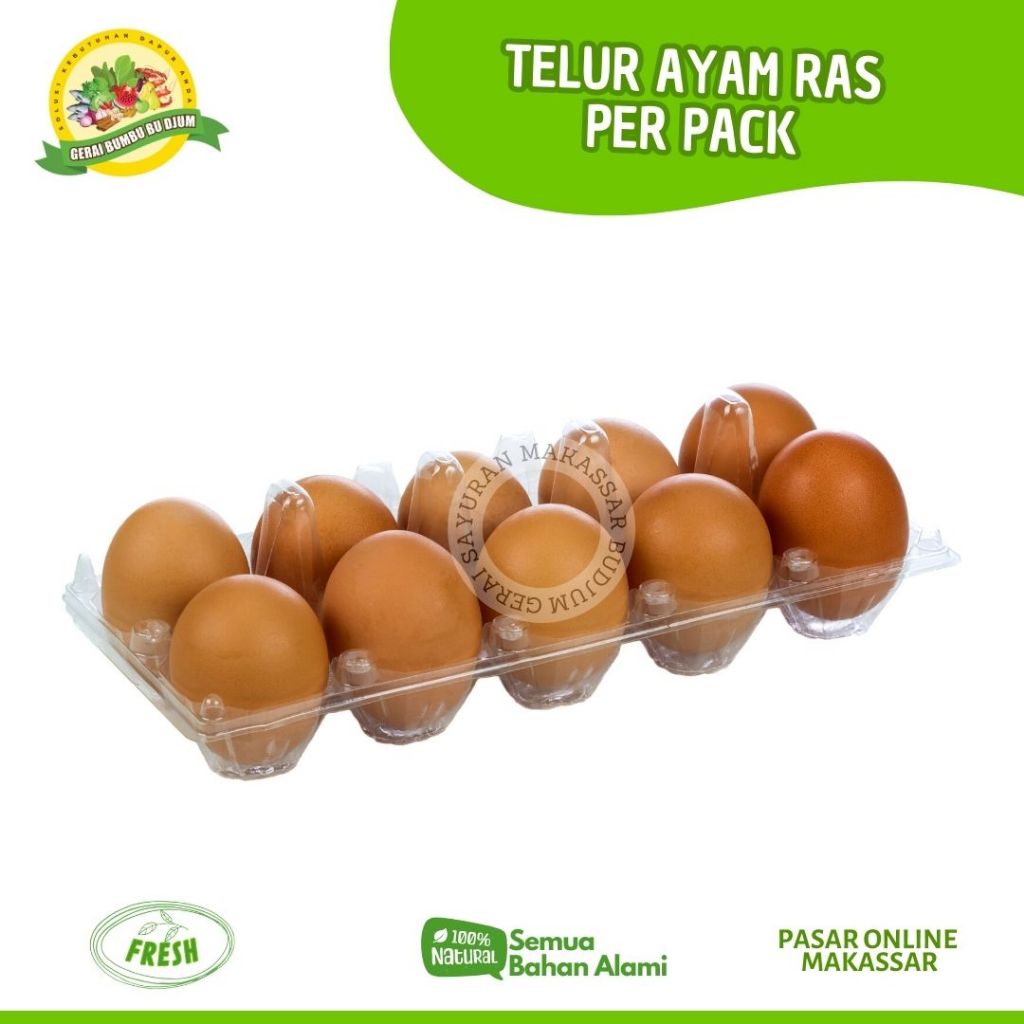 

TELUR AYAM RAS PER PACK ISI 20 BUTIR FRESH Pasar Online Makassar