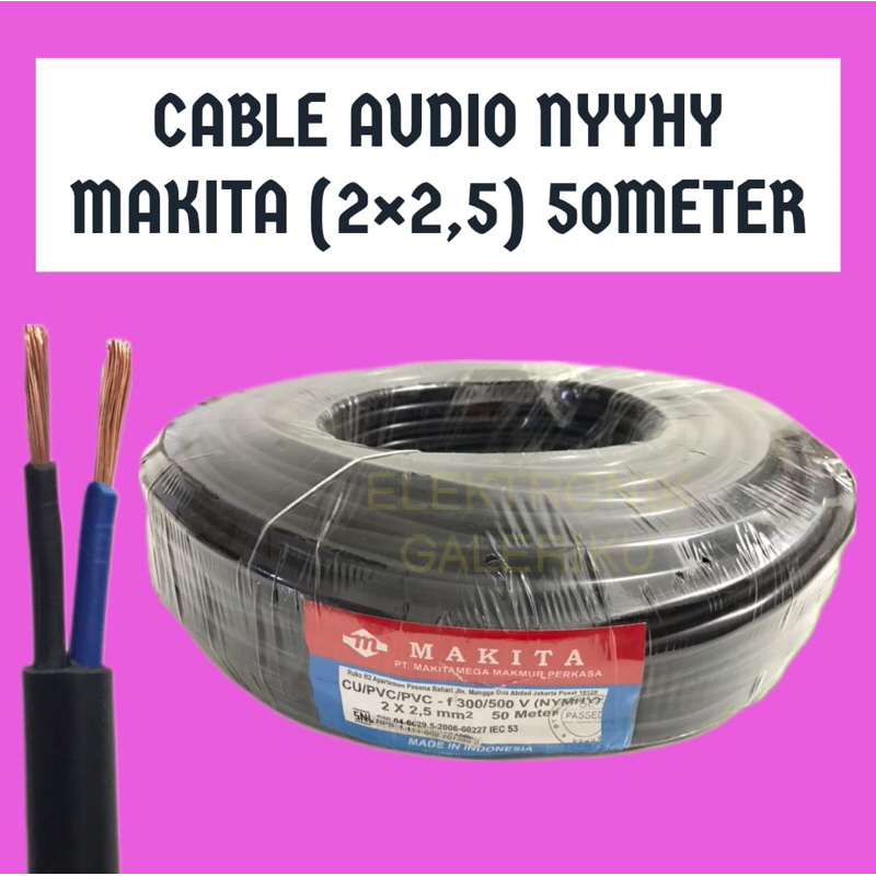 CABLE AUDIO NYYHY MAKITA (2X2,5) 50METER