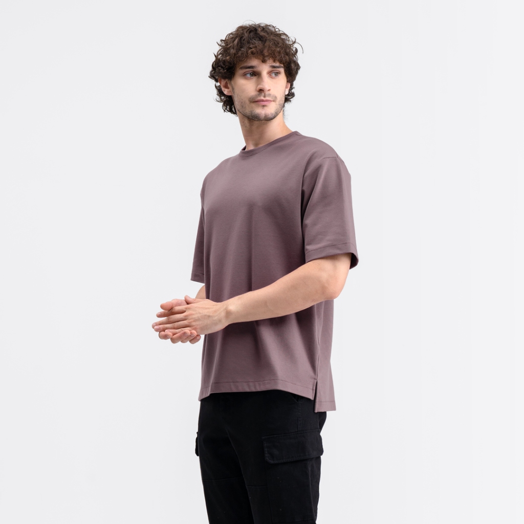 Livehaf - Boxy Ease Tee Plum