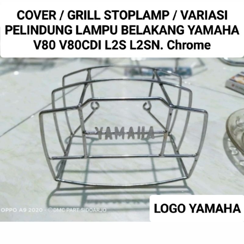 COVER / GRILL STOPLAMP / VARIASI  PELINDUNG LAMPU BELAKANG YAMAHA V80 V80CDI L2 SN L2SN V 80 PLATINA