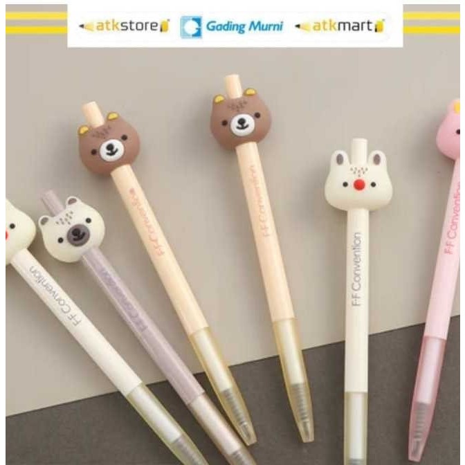

SOFUN BALLPOINT CLICK GEL ZF2911-1 KARAKTER RABBIT KELINCI - BULPEN - PULPEN