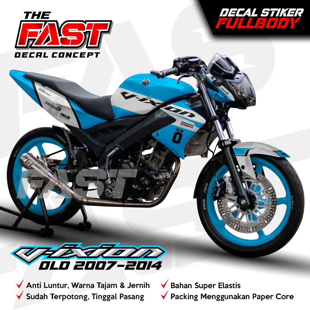 decal stiker yamaha vixion old 2007/2014 stiker decal full body