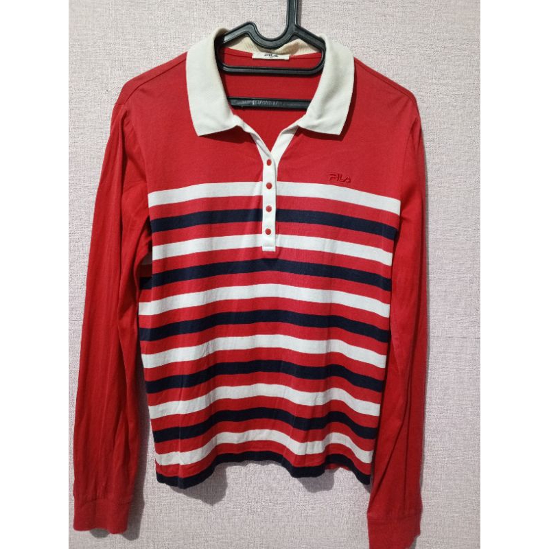 Baju Kaos kerah lengan panjang wanita Fila second