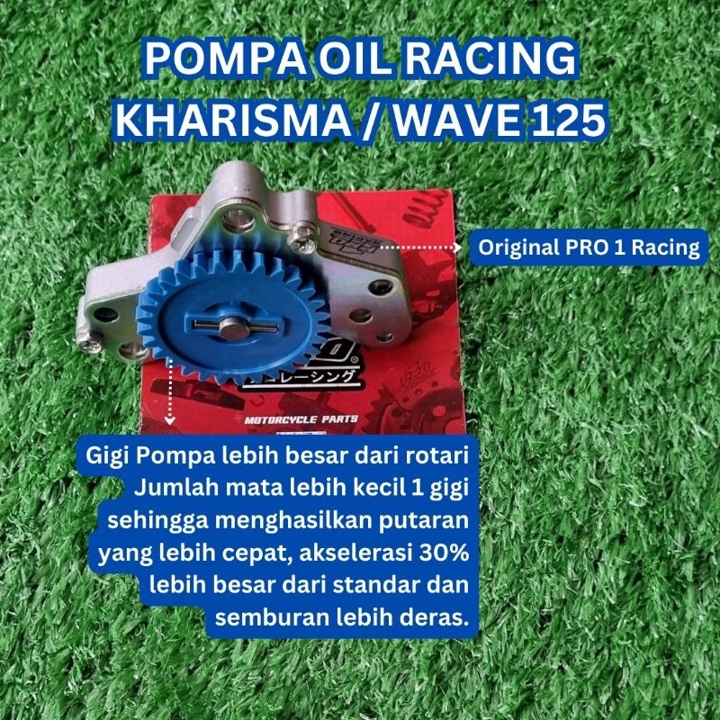 Pompa Oil Racing Oli Pump KARISMA/SUPRA 125 Pro 1 Racing