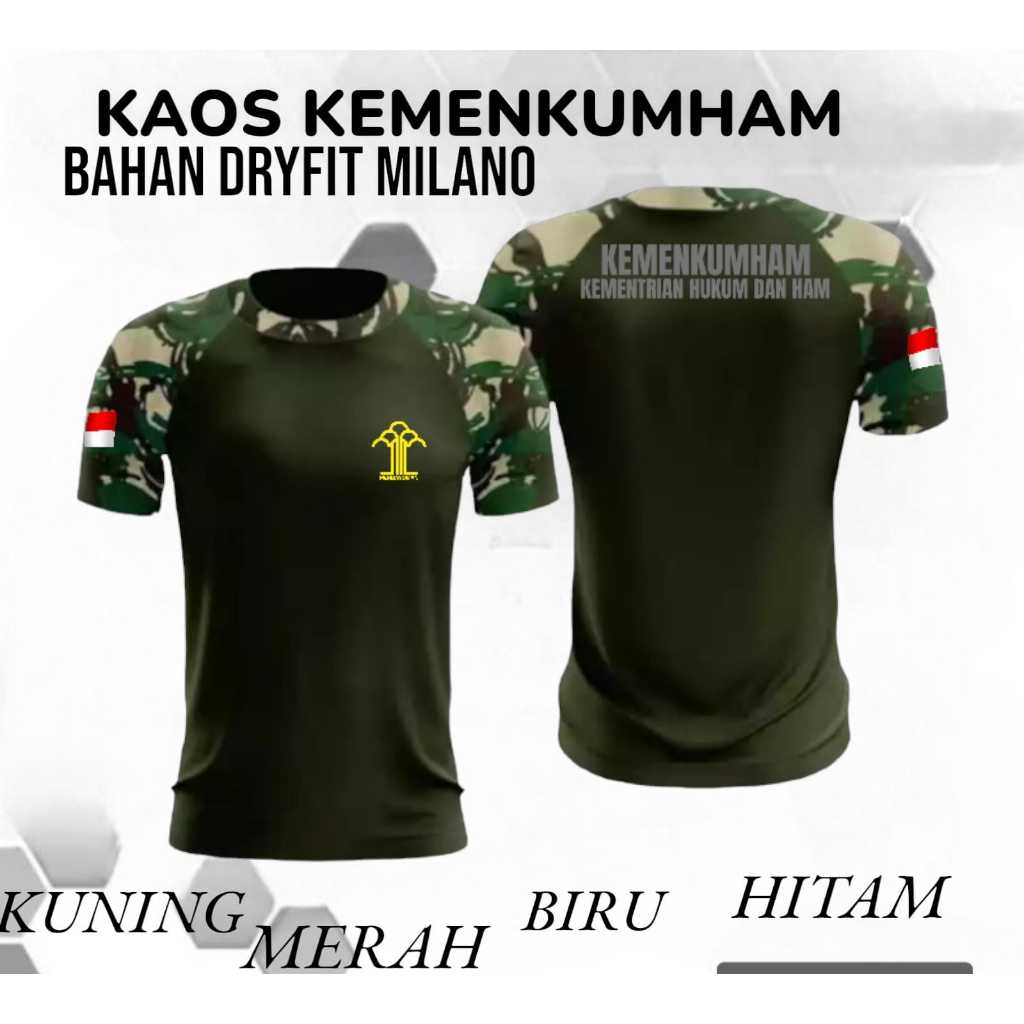 kaos jersey regland kemenkumham / kaos kemenkumham / bahan dryfit milano