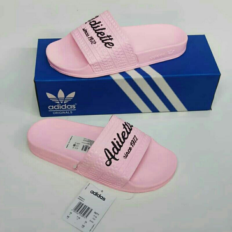 Adidas Adilette Sandal Selop Slipper slide original sendal slop outdoor wanita