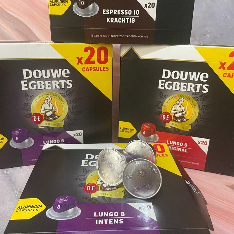 

Douwe Egberts Nespresso Capsule Coffee Pods ECERAN 1pc - Kopi Kapsul Aluminium