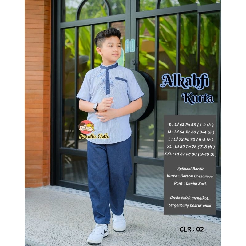 KOKO SET KURTA ANAK AL KAHFI(kurta+celana)