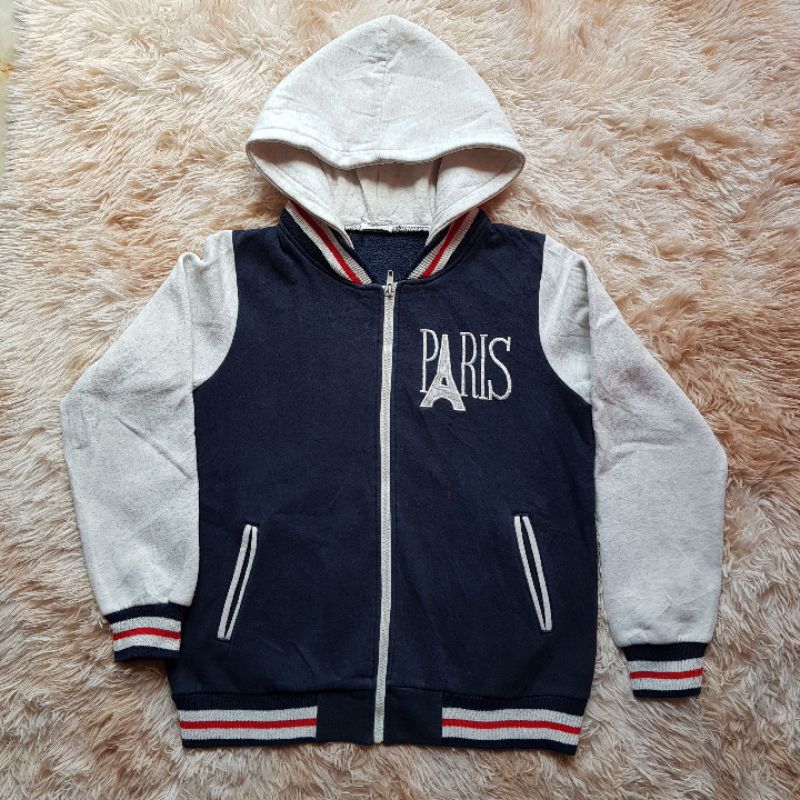 HOODIE PARIS Second PL BORDIR BigLogo Zipper