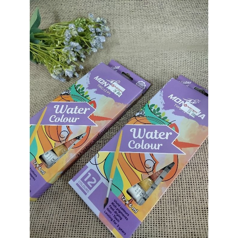 

Cat Air Watercolor isi 12 warna