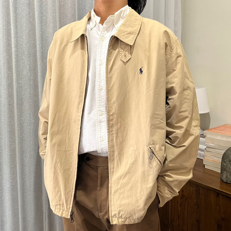 Polo Ralph Lauren Work Jacket / Vtg Polo Ralph Lauren Canvas Work Jacket Cream