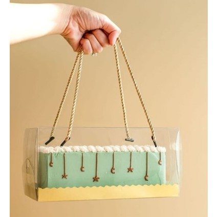 Box Mika Tali 22 x 11 x 8 cm / Box Mika Hampers Alas Renda Ukuran 22x11x8 cm