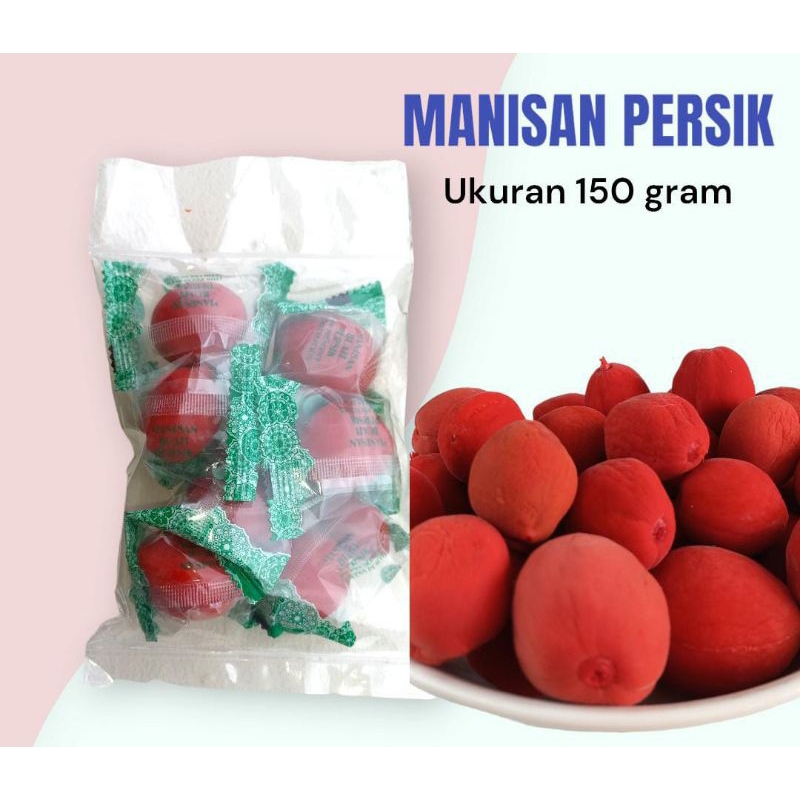 

MANISAN KERING BUAH PERSIK MERAH MANIS ASEM