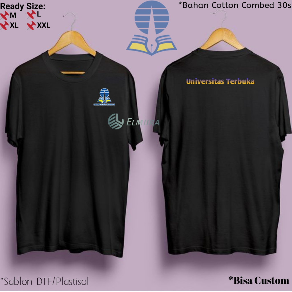 Kaos Universitas Terbuka Kaos Custom Sablon