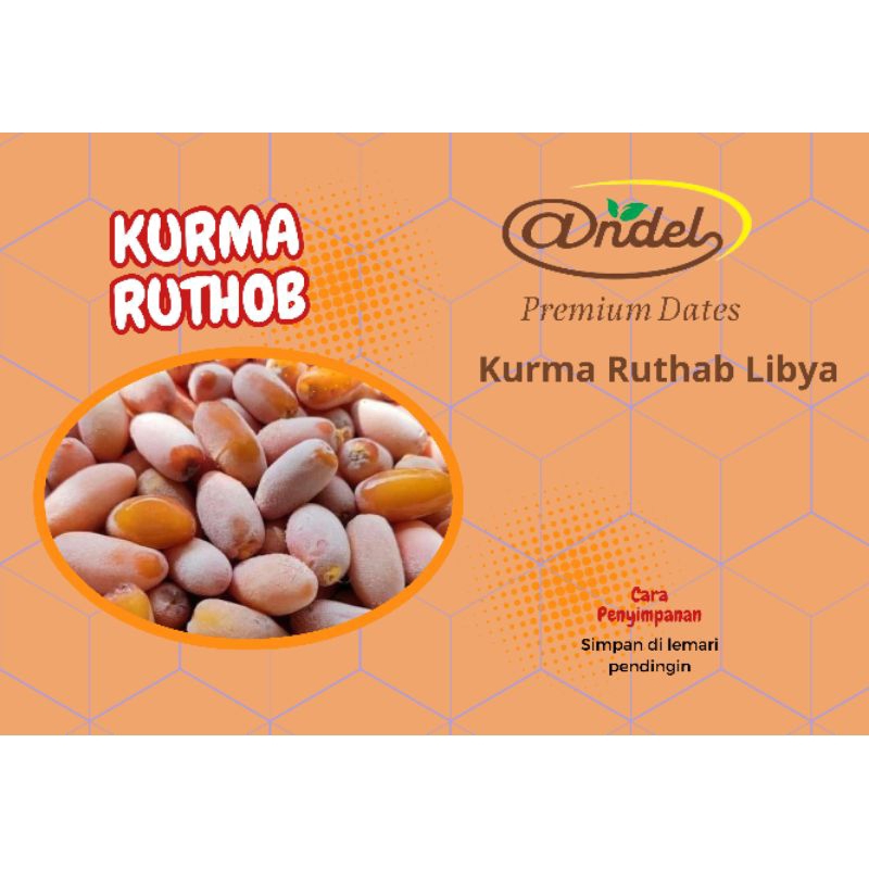 

kurma ruthob Libiya Premium 500 gram, andel kurma