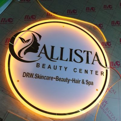 

Acrylic Bussiness Logo Sign Papan Nama Usaha Akrilik Rounded 3D Timbul Papan Logo Akrilik