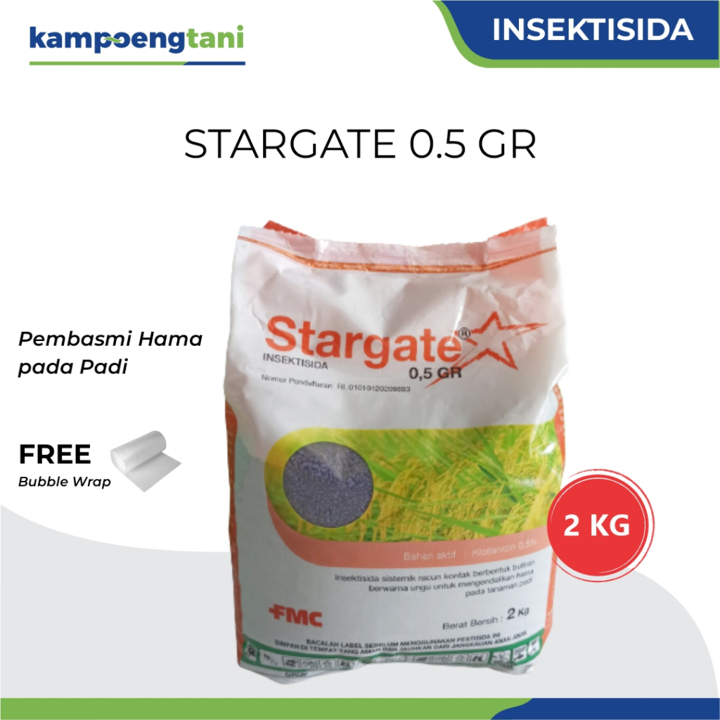 Kampoeng Tani - Stargate 0.5 GR 2 kg Insektisida Sistemik Obat Pembasmi Hama Padi