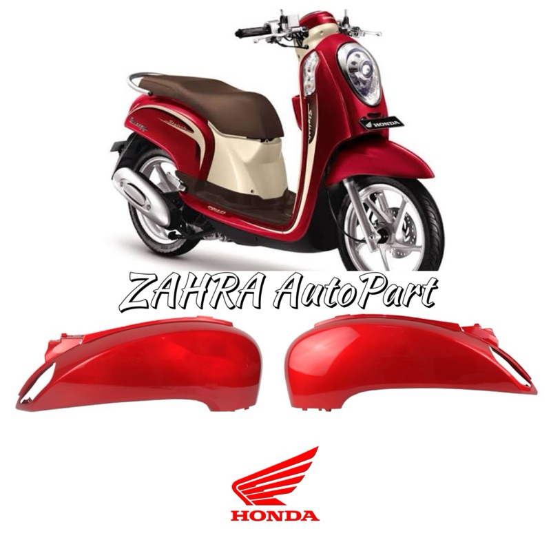Cover RL body belakang samping kanan kiri scoopy fi esp K16 2014-2016 Merah maroon Original