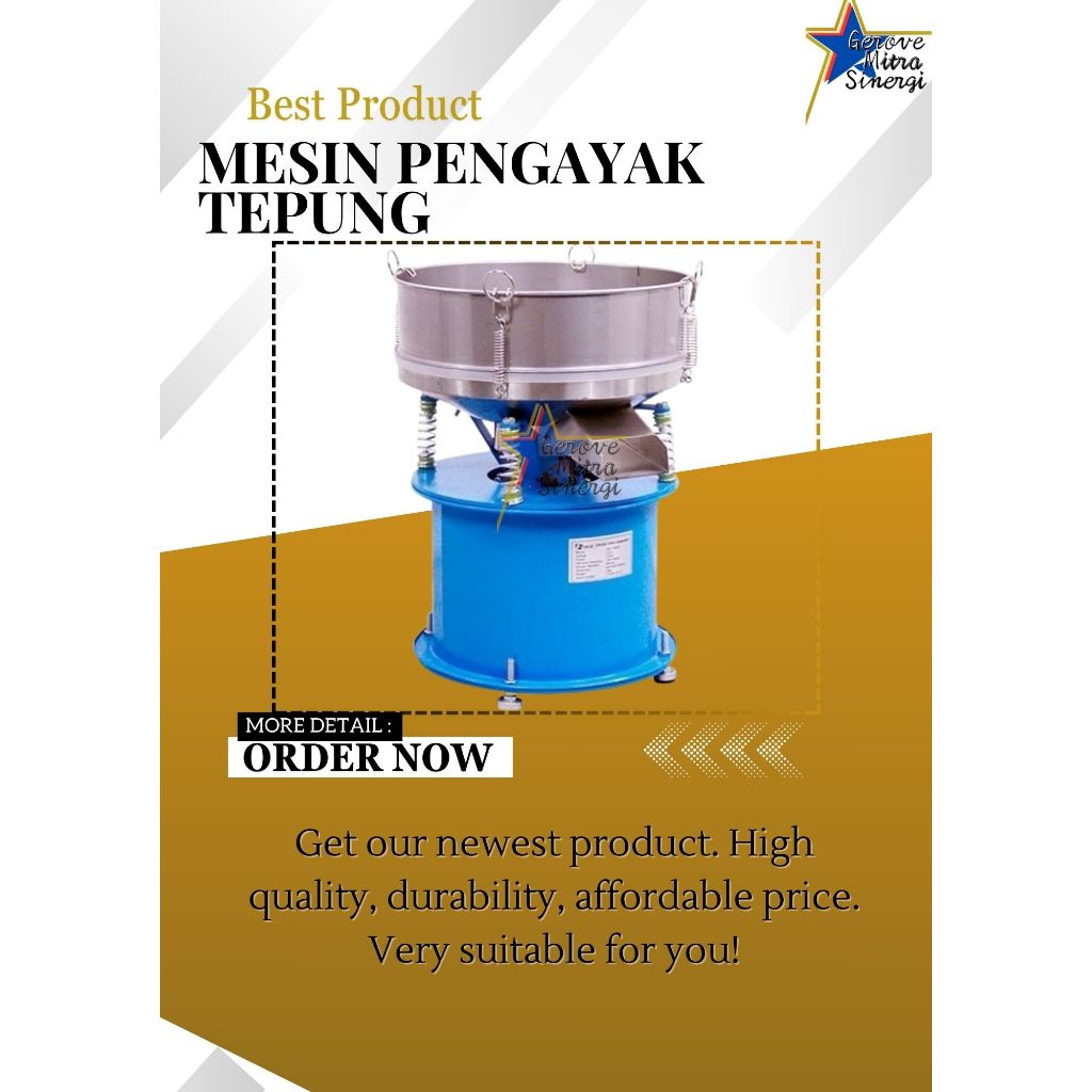 Electric Vibro Sparator - Mesin Ayakan Tepung - Mesin Pengayak Tepung