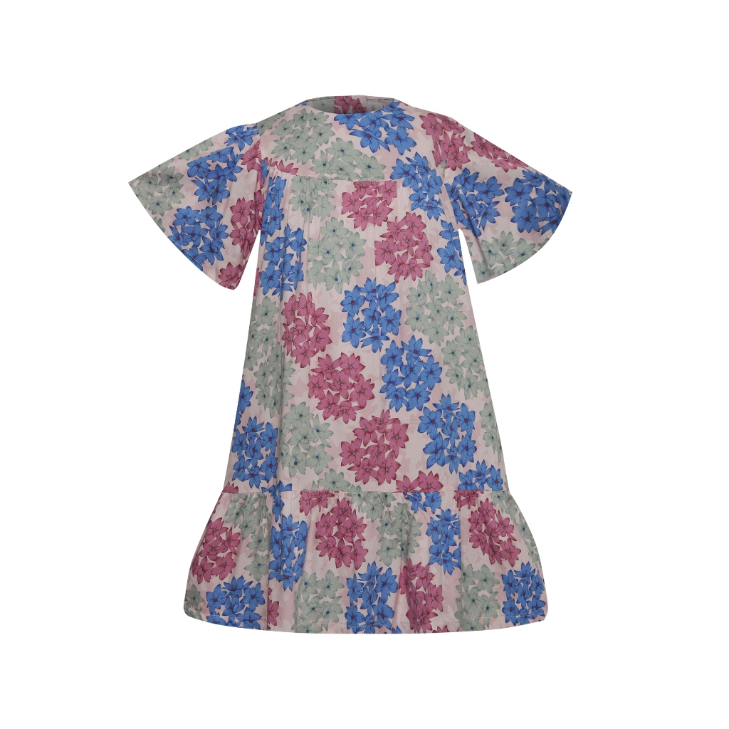 Pito Dito Girl Zuralinda Dress Anak Multicolor Motif Bunga