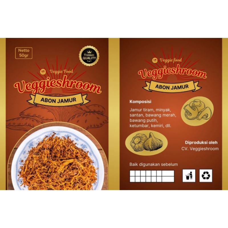 

VEGGIESHROOM: ABON JAMUR TIRAM