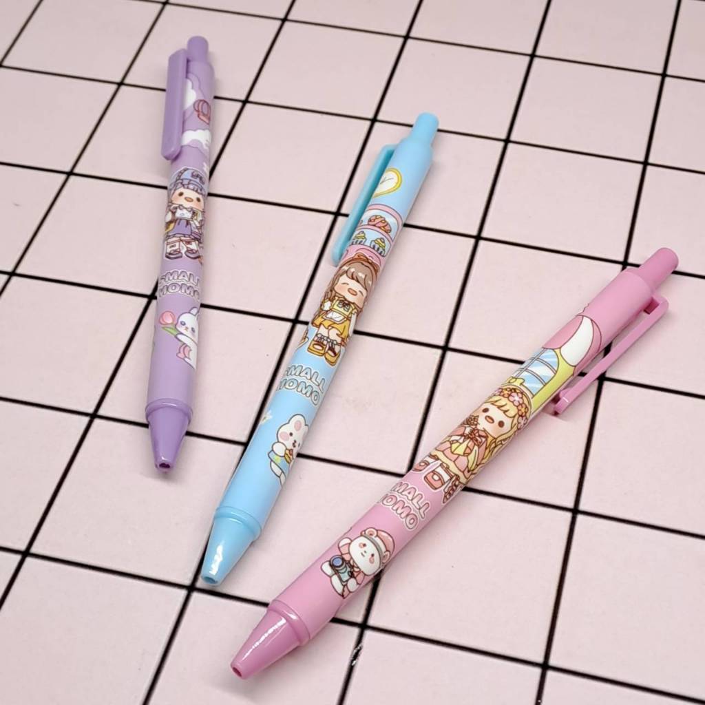 

(12 Pcs) Bolpen Gel Vanco 0,5 mm Karakter Momo Lucu Aesthetic