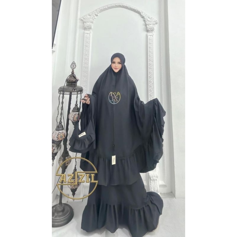 Alia Mukena by Azizil ORIGINAL MUKENA AZIZIL MUKENA AZIZIL MUKENA POLOS MUKENA PUTIH MUKENA HITAM MU