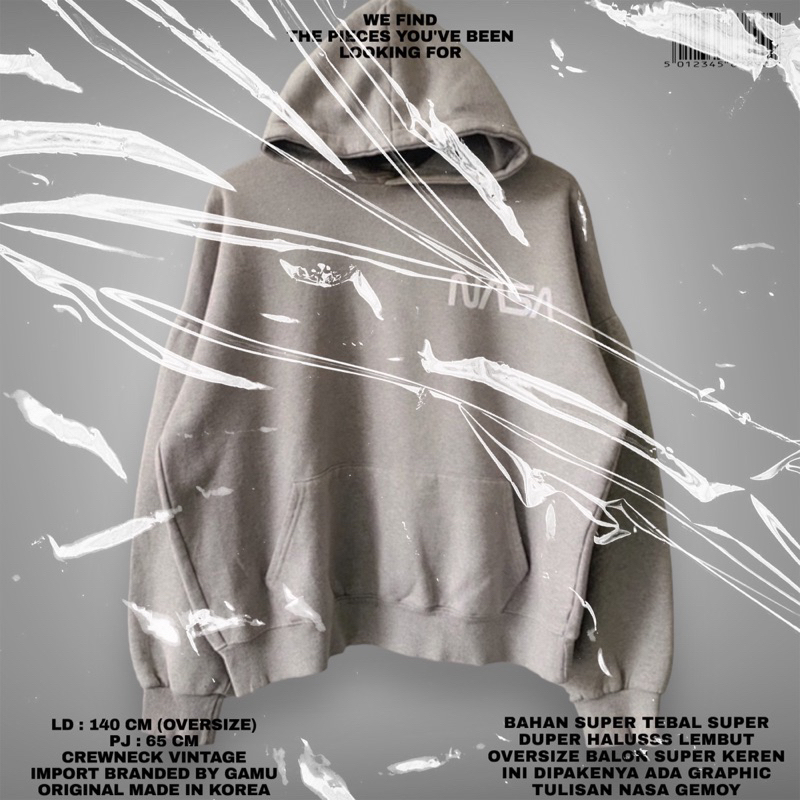 GAMU ORIGINAL/HOODIE GAMU/NASA HOODIE OVERSIZE/KOREAN HOODIE NASA/NASA OVERSIZE BALON HOODIE/NASA/HO