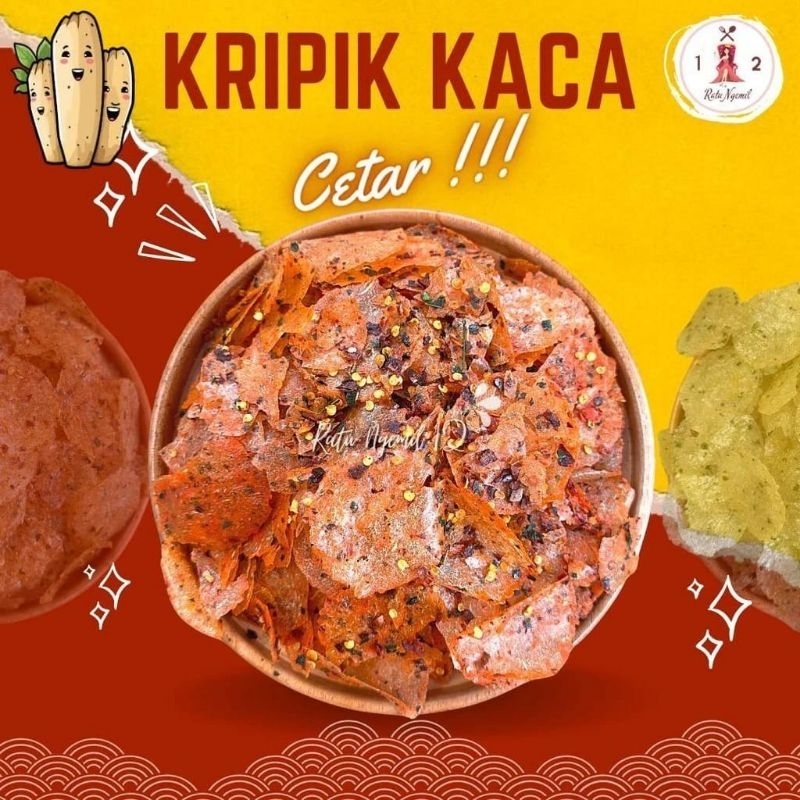 

Kripca 1kg Keripik Kaca Pedes Camilan Snack Food