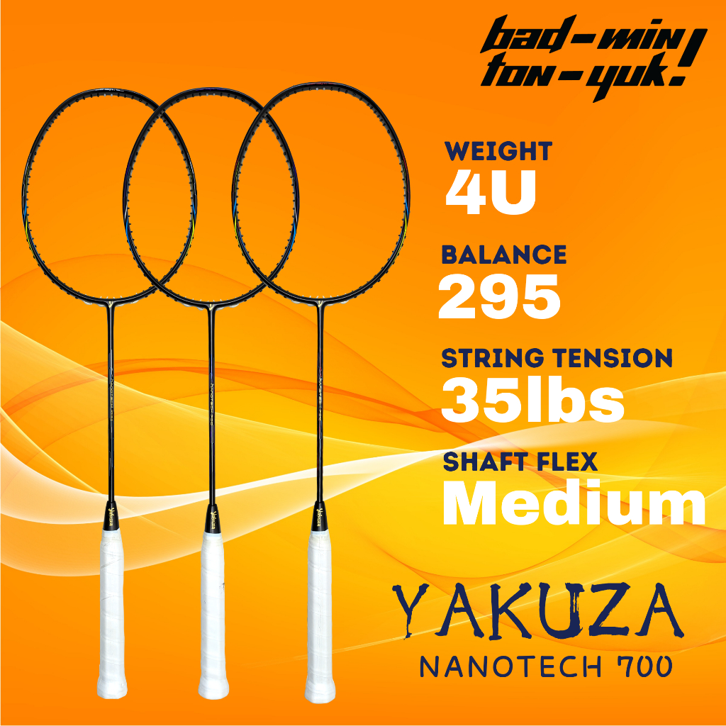 Raket Yakuza Nanotech 700 35lbs Raket Badminton Bulutangkis