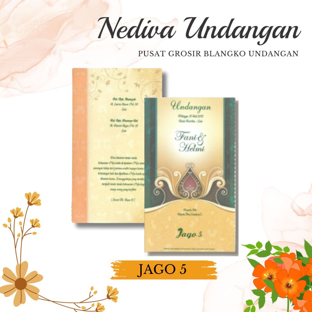 ( FREE ALBUM) Blangko Undangan JAGO 5 Harga Murah | FREE FILE SETTING