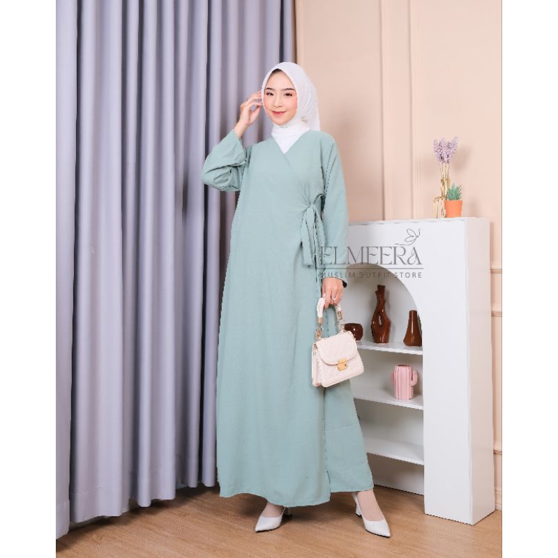 Zalfa Dress wanita kimono/Gamis wanita Korean style