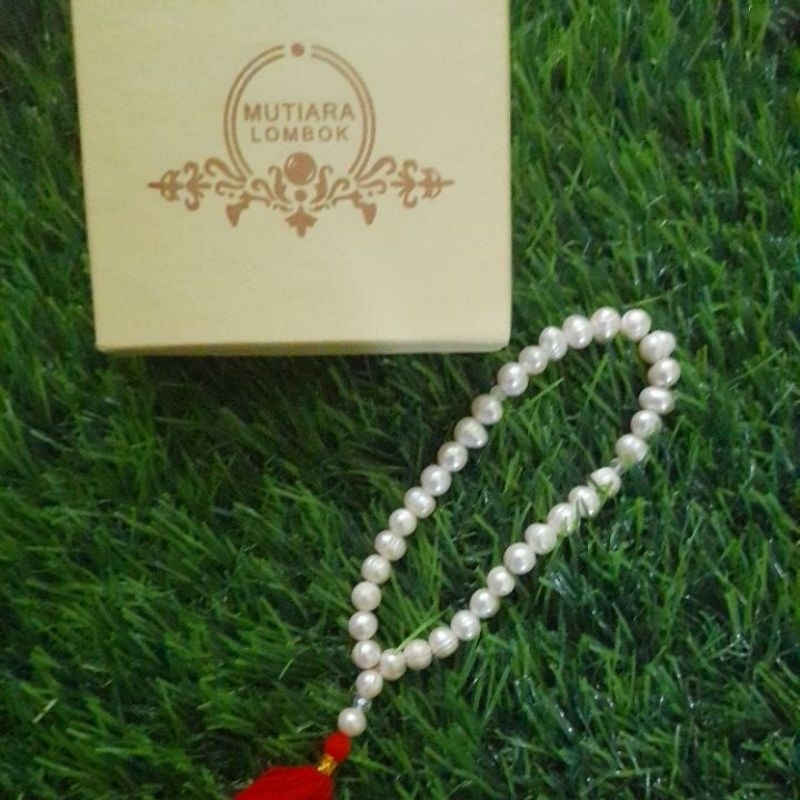 tasbih 33 Mutiara air tawar || Mutiara air tawar lombok || accesoris Mutiara lombok