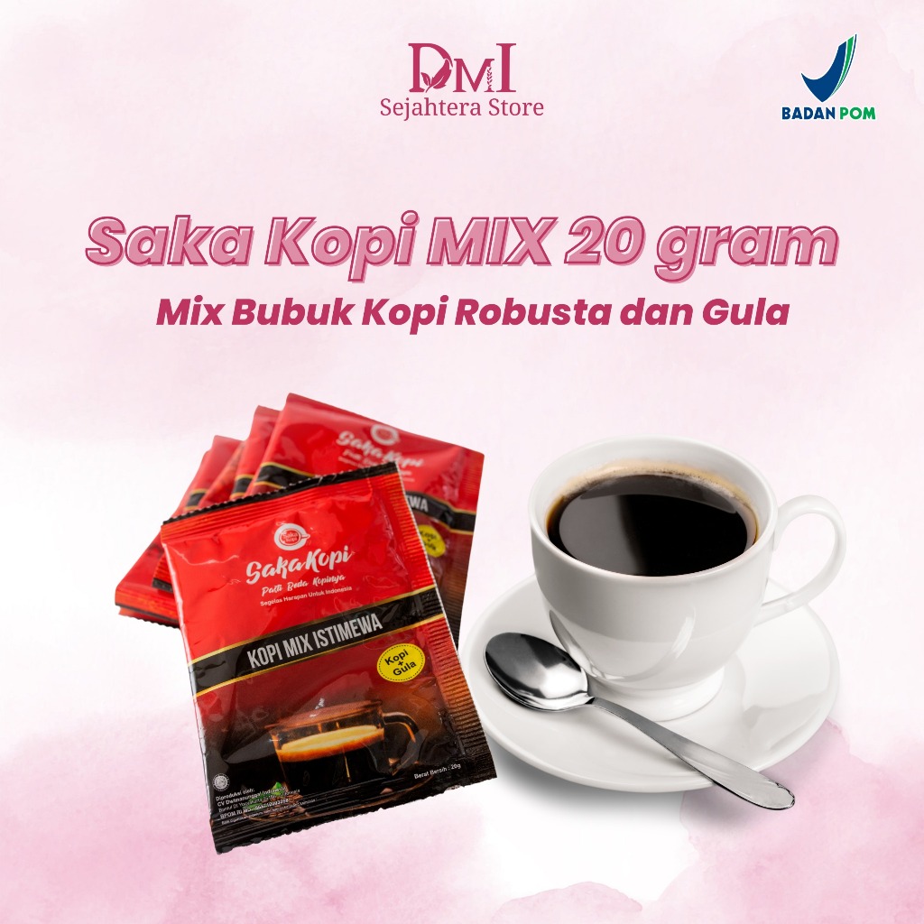 

KOPI MIX + GULA Robusta 20 GRAM BPOM DAN HALAL 100 % Kopi Pilihan