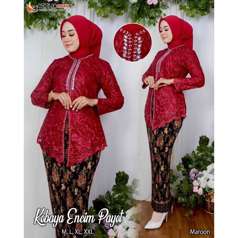 Setelan Kebaya Modern Payet Terbaru Kebaya Busui Payet Mewah Kebaya Wisuda Modern Atasan Kebaya Mode