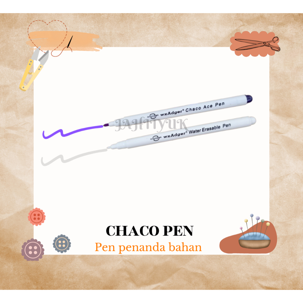 Pen Chaco Magic Pen / Adger Chaco Ace Pen / Pen Pola Penanda Bahan