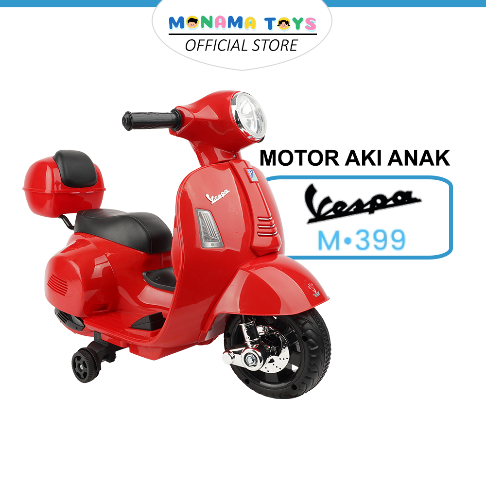 Motor Aki Anak Besar PMB M399 VESPA MATIC  Mainan Motor Anak