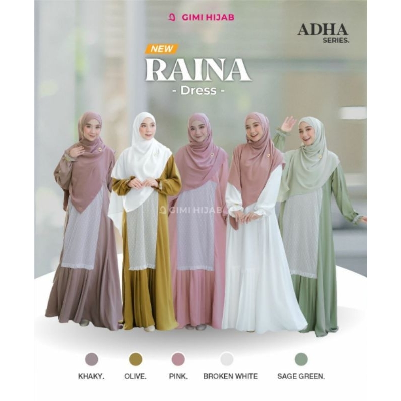 RAINA DRESS By Gimi Hijab | Gamis