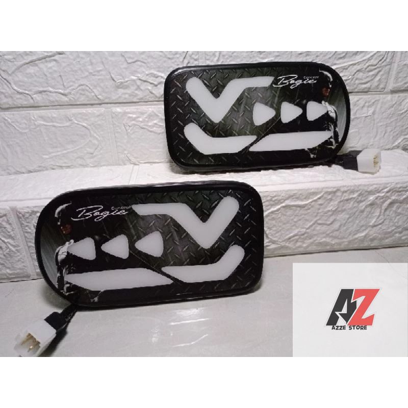 variasi mobil pickup colt T120SS lampu belakang