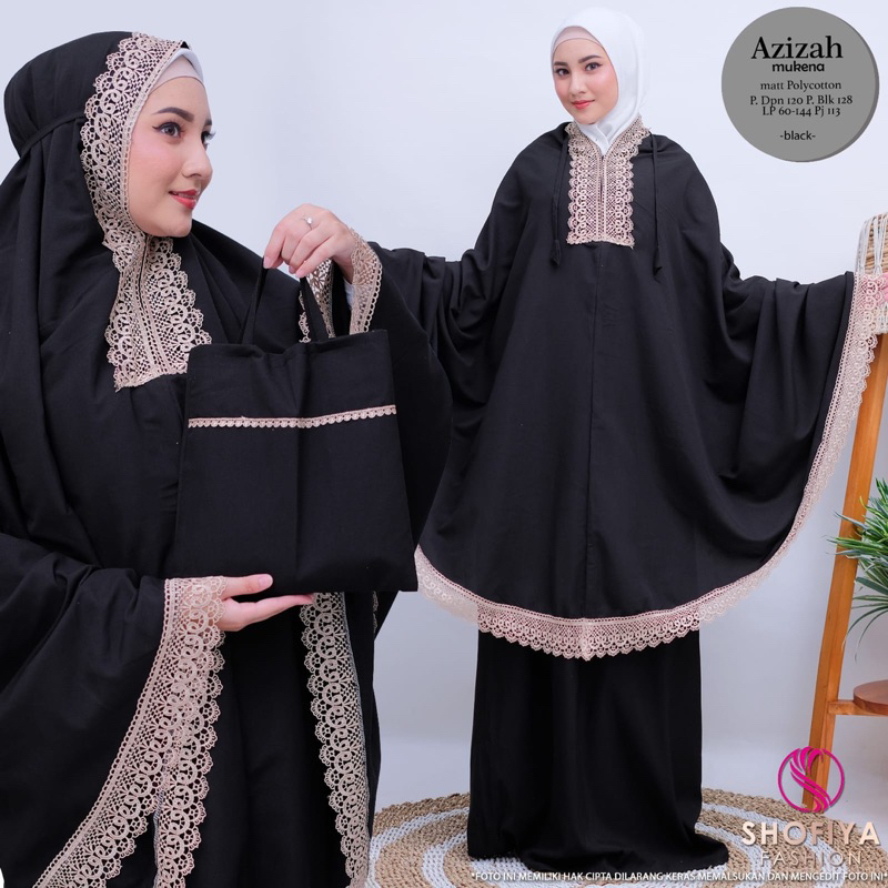 Mukena azizah shofiya / original shofiya / mukena shofiya / mukena renda shofiya / mukena premium sh