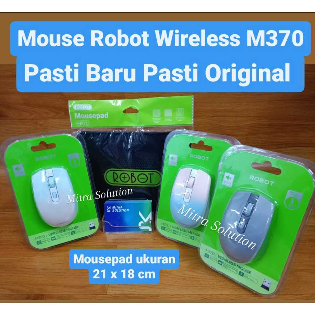 ROBOT WIRELESS SILENT KLIK MOUSE M370 MOUSE TANPA KABEL  untuk PC Laptop