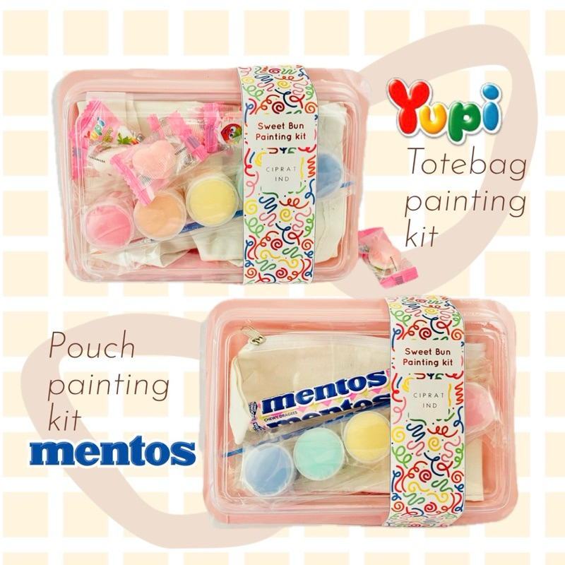 

CIPRATIND X YUPI MENTOS PAINTING KIT LIMITED EDITION HADIAH UNIK HAMPERS PAKET MEWARNAI MILK BUN BY CIPRATIND