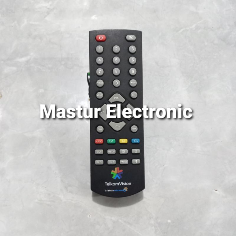 REMOTE REMOT RECEIVER PARABOLA TELKOMVISION PENDEK ORIGINAL ASLI