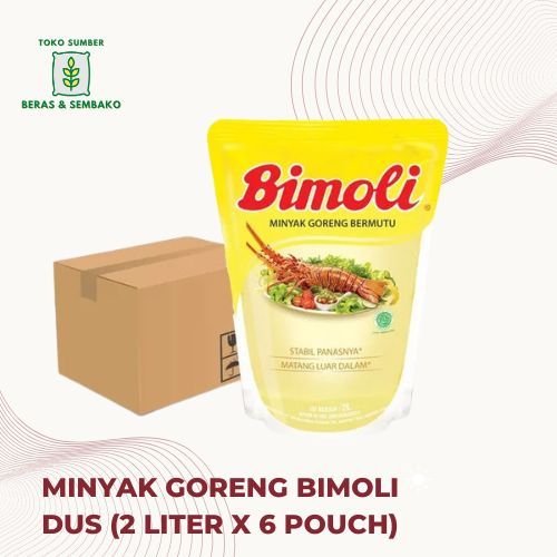 

Minyak goreng BIMOLI DUS (2 liter x 6 pouch)