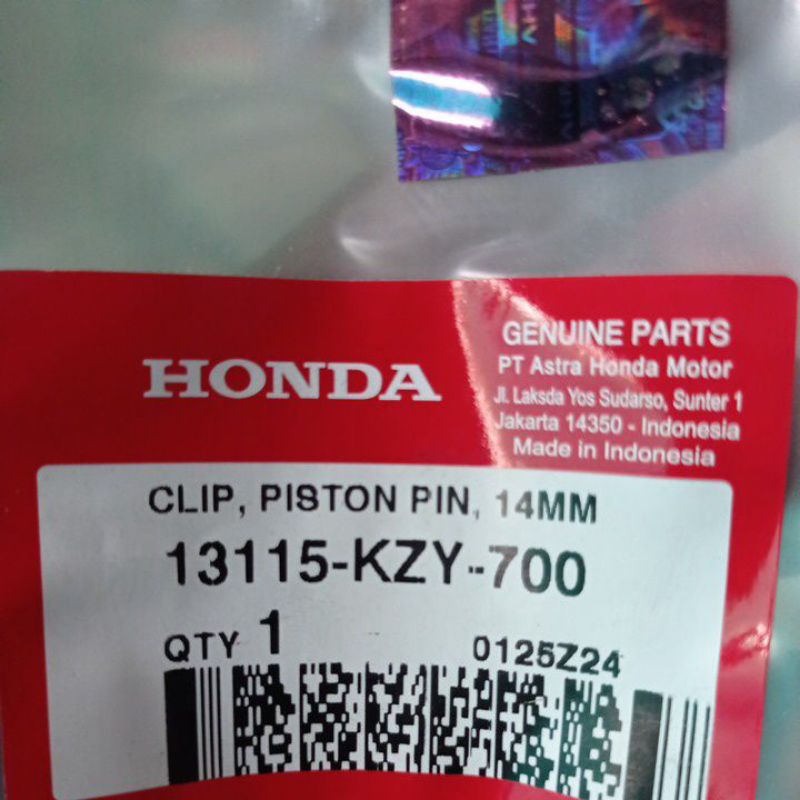 Clip Piston 14mm 13115KZY700
